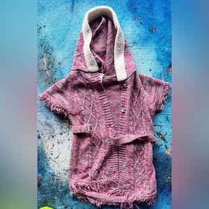 3 for $13 Little Lass hooded cardigan/duster